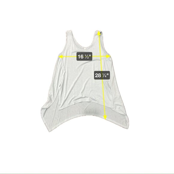 Gilli Womens Asymmetrical Hem Sleeveless Tank Top Blue Knit Sz Small - Picture 7 of 8